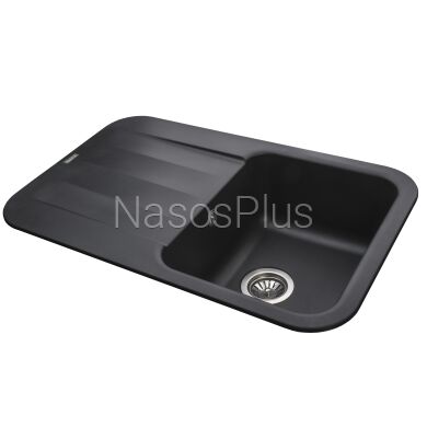 Гранитная мойка Globus Lux OBER черный 780х500мм-А0002