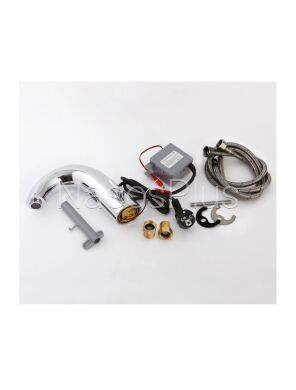 Смеситель сенсорный для умывальника HOTEC 19.112 DC/AC Hot/Cold с трансформатором