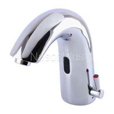 Смеситель сенсорный для умывальника HOTEC 19.112 DC/AC Hot/Cold с трансформатором