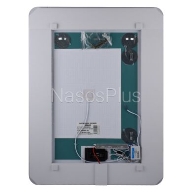 Дзеркало UNIO MRR-04 SQR-RA-S/H 600 x 800 mm LED FL сенсор + підігрів