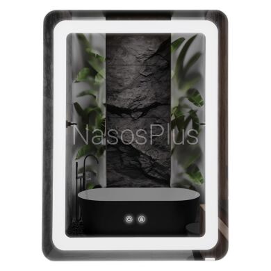 Дзеркало UNIO MRR-04 SQR-RA-S/H 600 x 800 mm LED FL сенсор + підігрів