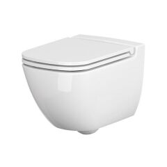 CET 741 Унитаз подвесной Cersanit CASPIA CLEAN ON с сиденьем слим дюропл. лифт легкосъемное