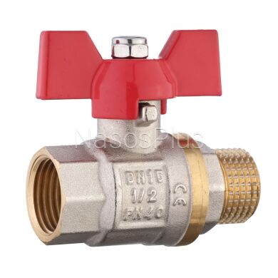 Кран шаровый прямой SOLOMON 1/2″ НВ КБ PN40 B1008 - Фото 4 Кран шаровый прямой SOLOMON 1/2″ НВ КБ PN40 B1008