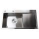 Мойка кухонная с полкой 3mm 780х430 Сатин 7843HS Mira