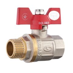 Кран шаровый прямой SOLOMON 1/2&Prime; НВ КБ PN40 B1008