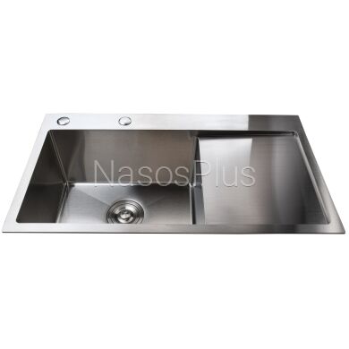 Мойка кухонная с полкой 3mm 780х430 Сатин 7843HS Mira