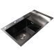 Мойка кухонная с полкой 3mm 780х430 Графит 7843HG Mira