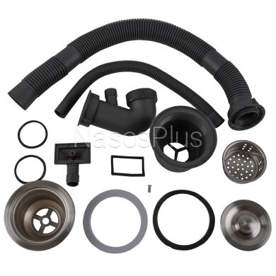 Мойка кухонная с полкой 3mm 780х430 Графит 7843HG Mira