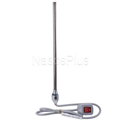 ТЕН для рушникосушки. Механічне керування, Хром, 600 Вт. НР004.600G.2