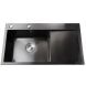 Мойка кухонная с полкой 3mm 780х430 Графит 7843HG Mira