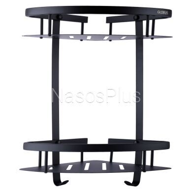 Полка подвійна кутова Globus Lux BS8422 - Фото 1 Полка подвійна кутова Globus Lux BS8422