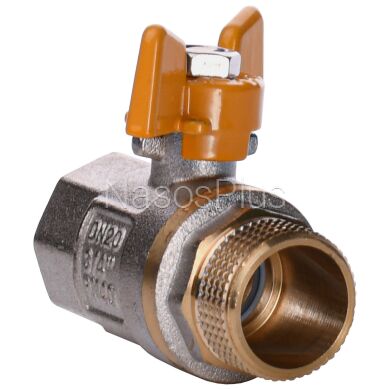 Кран шаровый прямой Q PROFESSIONAL 3/4&Prime; НВ ЖБ PN40 QP152
