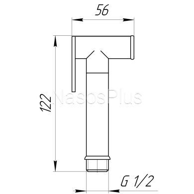 Душова гігієнічна стоп-лійка Globus Lux S-277