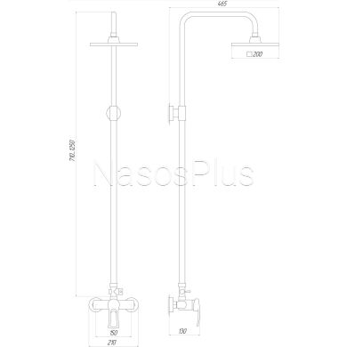 Душова система Globus Lux SEVA GLSV-0088