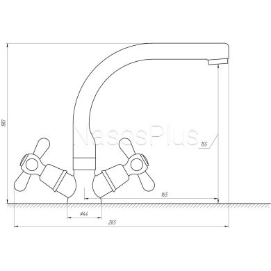 Змішувач для умивальника Globus Lux GB-SHARM-0104-06 - Фото 4 Змішувач для умивальника Globus Lux GB-SHARM-0104-06