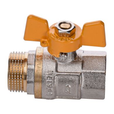 Кран шаровый прямой Q PROFESSIONAL 3/4&Prime; НВ ЖБ PN40 QP152