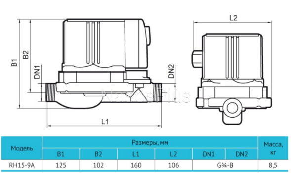 Насос  для повышения давления rudes RH15-9A