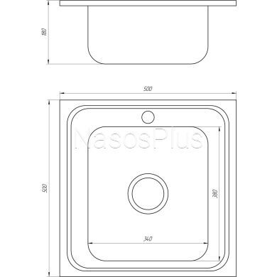 Мойка кухонная Mira MR 5050 D Decor