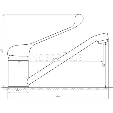 Смеситель для кухни Globus Lux CLINIC GLCA-1033