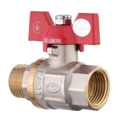 Кран шаровый прямой SOLOMON 3/4&Prime; НВ КБ PN40 B1008