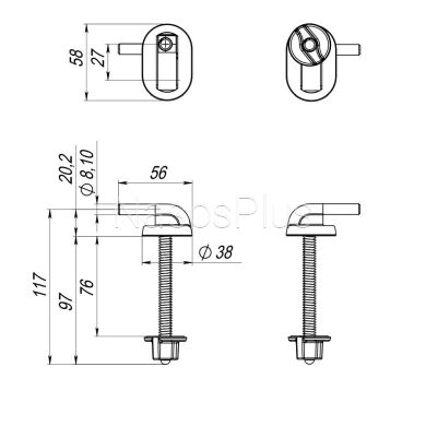 Крепление к сиденью SoloPlast СУ-6.10.ЗП