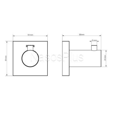 Гачок одинарний SONIA LINE 179671