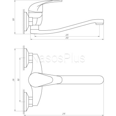 Смеситель для кухни EcoMix ENERGO E-GEZ-104