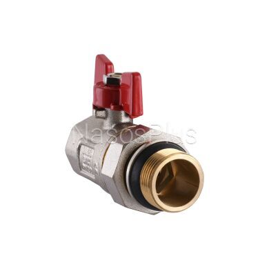 Кран шаровый прямой с американкой WATERVALVE Q003 NV-V343 3/4&Prime; BH