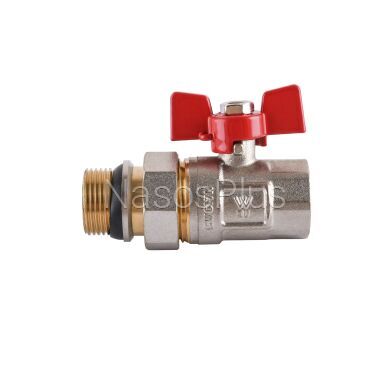 Кран шаровый прямой с американкой WATERVALVE Q003 NV-V343 3/4&Prime; BH