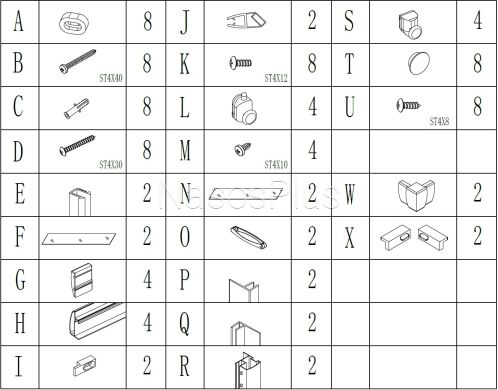 Душевая квадратная кабина без поддона ODRA N80FS (N80) BRAVO (1уп.) - Фото 6 Душевая квадратная кабина без поддона ODRA N80FS (N80) BRAVO (1уп.)