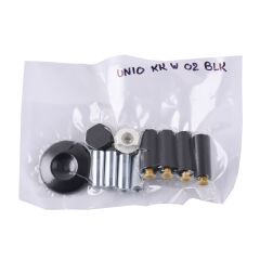 UNIO KK W 02 BLK Комплект креплений полотенцесушителя водозаполненного. Черный