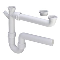 Сифон для мойки &Oslash;40 двойной VIEGA пластик 329174