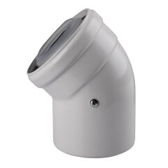 Коліно 45 градусів, d=60/100 mm CE.00.30 C Конденсаційне