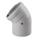 Колено 45 градусов, d=60/100 mm CE.00.30 C Конденсационное