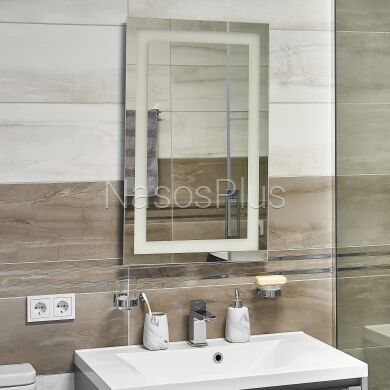 Дзеркало UNIO MRR-01 SQR-AA 500 x 800 mm LED FL - Фото 2 Дзеркало UNIO MRR-01 SQR-AA 500 x 800 mm LED FL