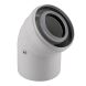 Колено 45 градусов, d=60/100 mm CE.00.30 C Конденсационное