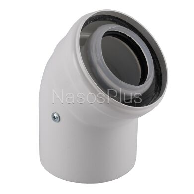 Колено 45 градусов, d=60/100 mm CE.00.30 C Конденсационное