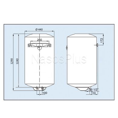 Водонагреватель LEOV LV Dry 150 l сухой тэн