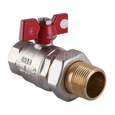 Кран шаровый прямой с американкой SOLOMON 1&Prime; УСИЛЕННЫЙ 1042