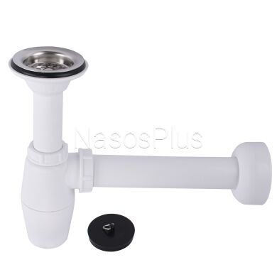 Сифон для раковины VIEGA 1 1/2&Prime; x 1 1/2&Prime; пластик белый бутыл. с/г 137182