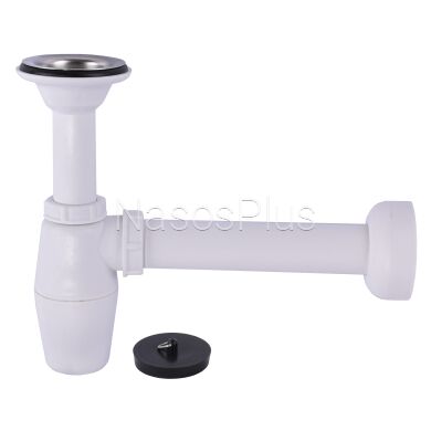 Сифон для раковины VIEGA 1 1/2&Prime; x 1 1/2&Prime; пластик белый бутыл. с/г 137182