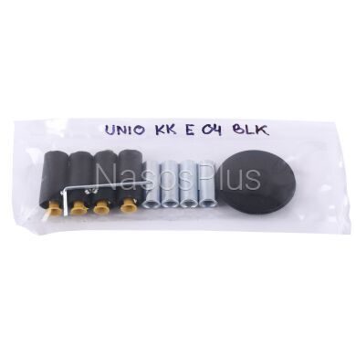 UNIO KK E 04 BLK Комплект креплений полотенцесушителя электрического. Черный
