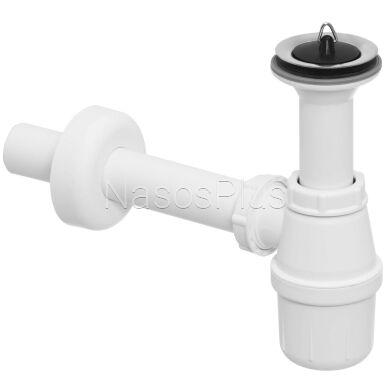 Сифон для раковины VIEGA 1 1/2&Prime; x 1 1/2&Prime; пластик белый бутыл. с/г 137182