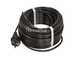 Шнур живлення 3&times;1,0 мм2 для глибинних насосів з вилкою 30 м