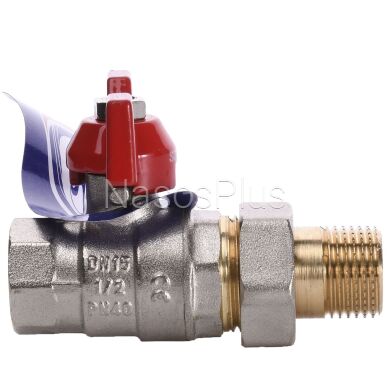 Кран шаровый прямой с американкой SOLOMON 1/2&Prime; УСИЛЕННЫЙ 1042