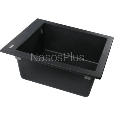 Гранитная мойка Globus Lux LAMA черный металлик 410х500мм-А0001