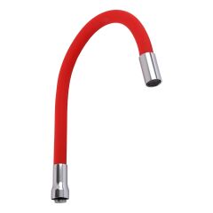 Вилив змішувача GLR-RED-55 для кухні Гофрований , силікон Червоний , 3/4&Prime;ВН