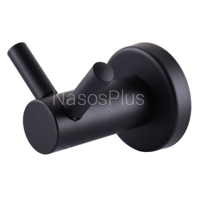 Гачок подвійний Globus Lux BS8415 чорний матовий SUS304 - Фото 1 Гачок подвійний Globus Lux BS8415 чорний матовий SUS304
