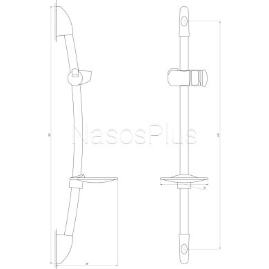 Душевая стойка Dishi L106C