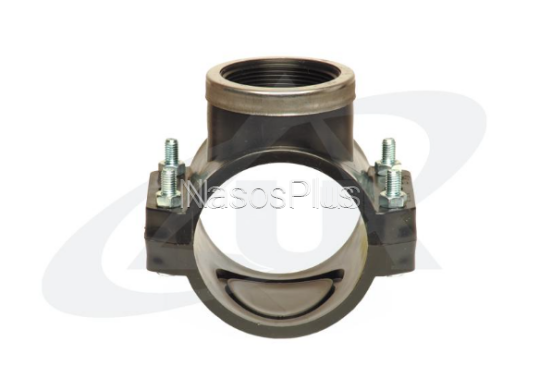 Хомут для врезки в трубу 200х 1'' ВР ( Unidelta. 1026 ) - Фото 1 Хомут для врезки в трубу 200х 1'' ВР ( Unidelta. 1026 )